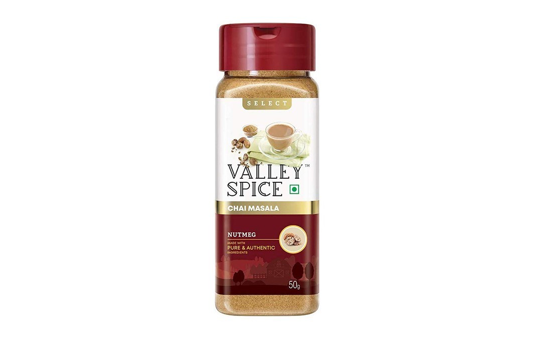 Valley Spice Chai Masala Nutmeg    Plastic Bottle  50 grams